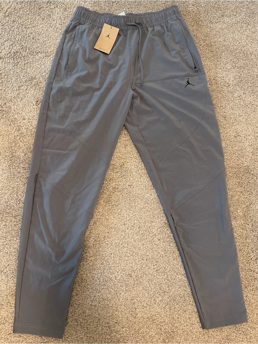 Nike Jordan Sport Jumpman Dri-FIT Woven Pants Smoke Grey Men's Size M FN5840-084